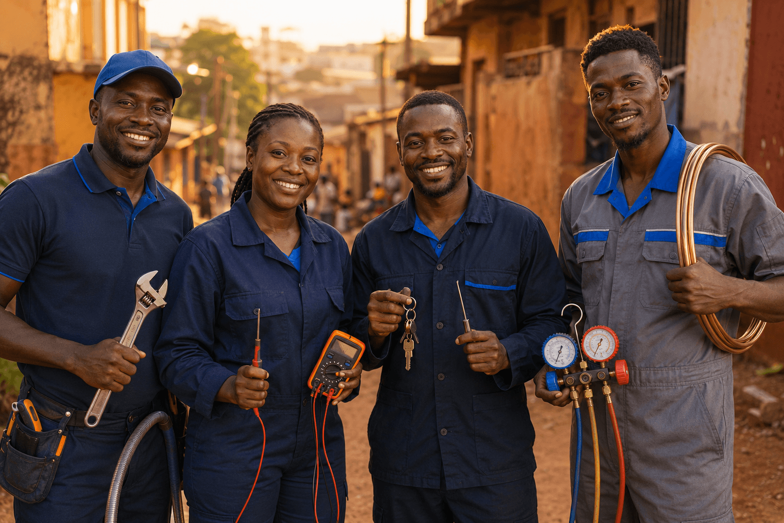 Des dépanneurs DepChap vérifiés — plombier, électricien, serrurier et technicien climatisation